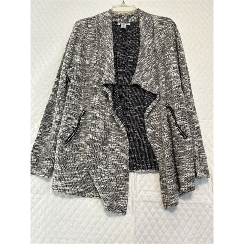 Motherhood Maternity Cardigan Black And White Sz XL Long Sleeve